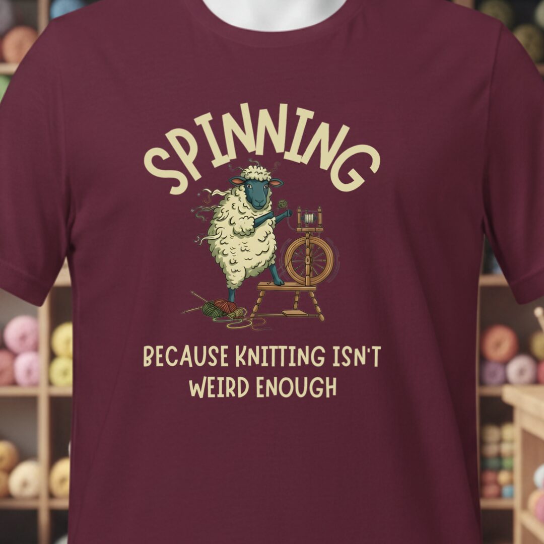 Spinning T-Shirt Maroon t-shirt