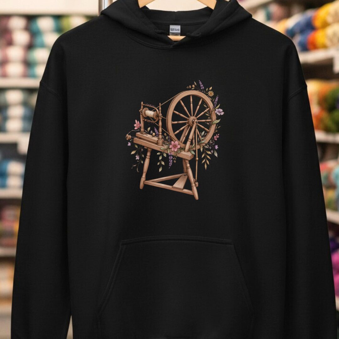 Spinning Wheel Black Hoodie.jpg