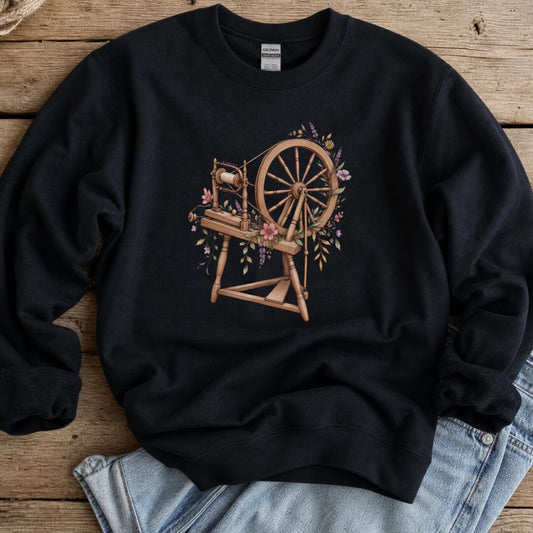 Spinning Wheel Sweatshirt Black t-shirt