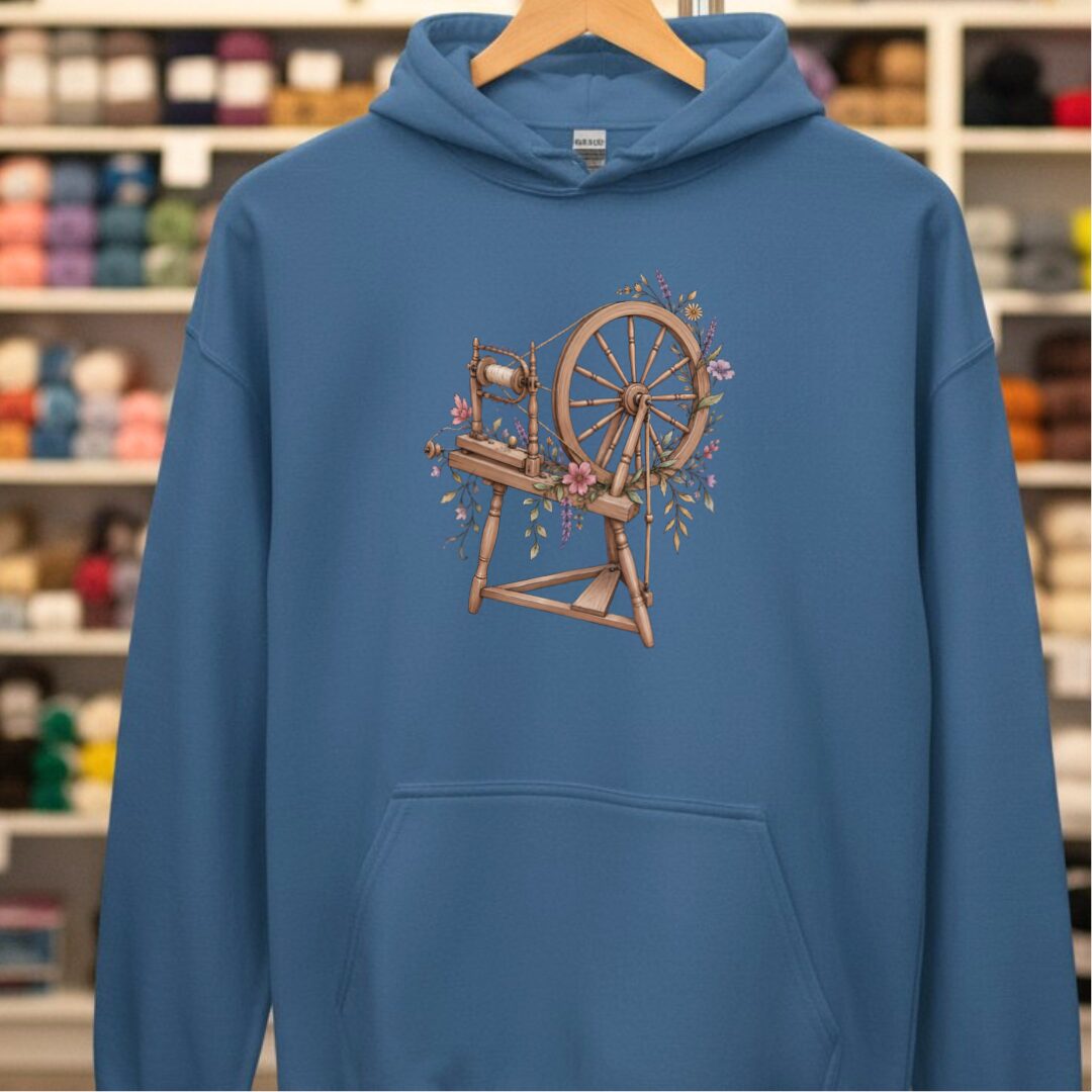 Spinning Wheel Indigo Blue Hoodie.jpg