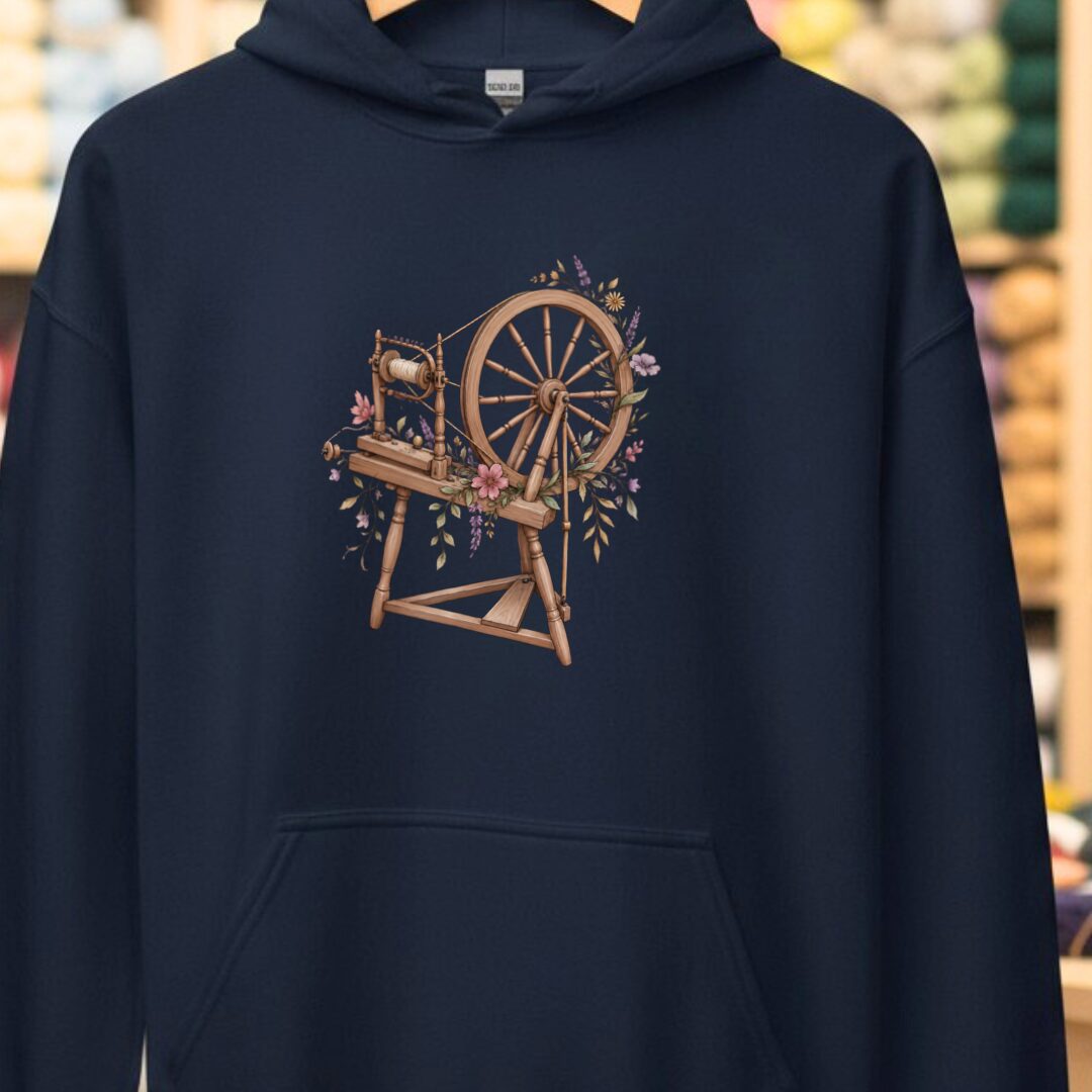 Spinning Wheel Navy Hoodie.jpg