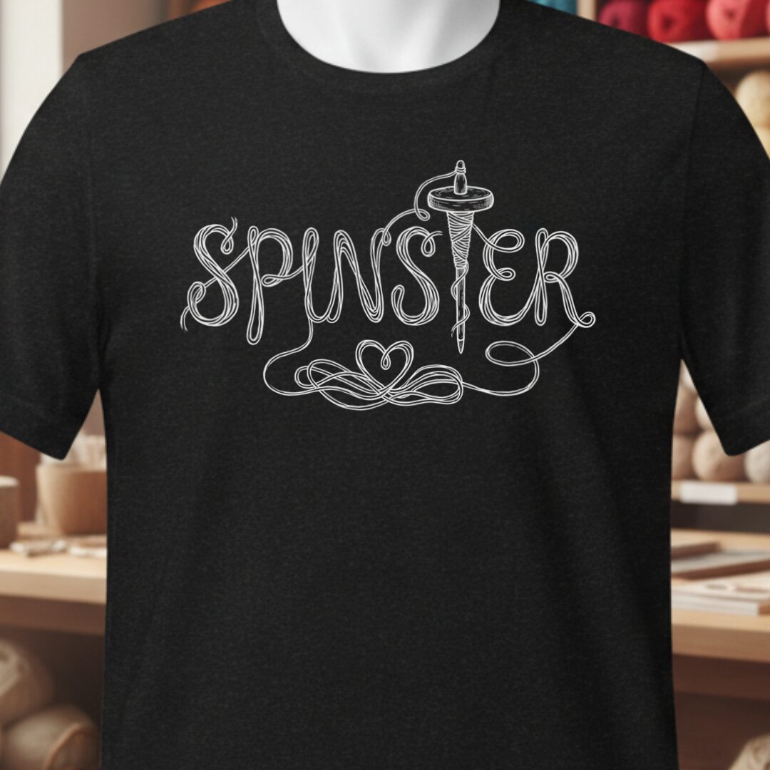 Spinster Text T-Shirt Black t-shirt