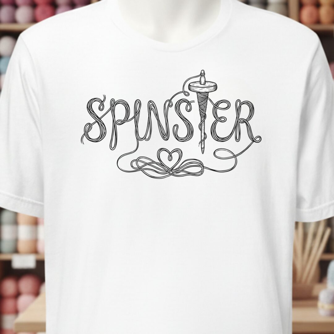 Spinster Text T-Shirt White t-shirt