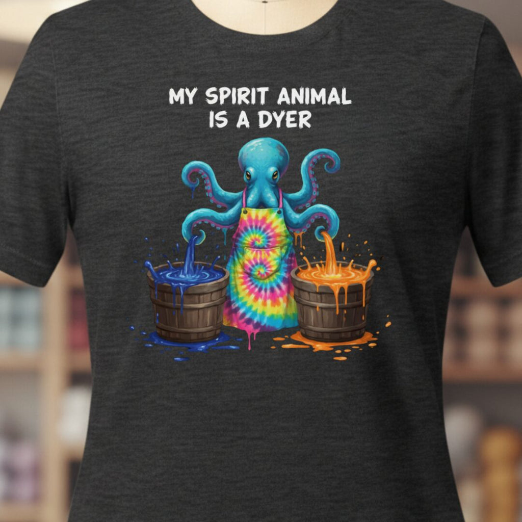 Spirit Animal Dyer T-Shirt Dark Grey t-shirt