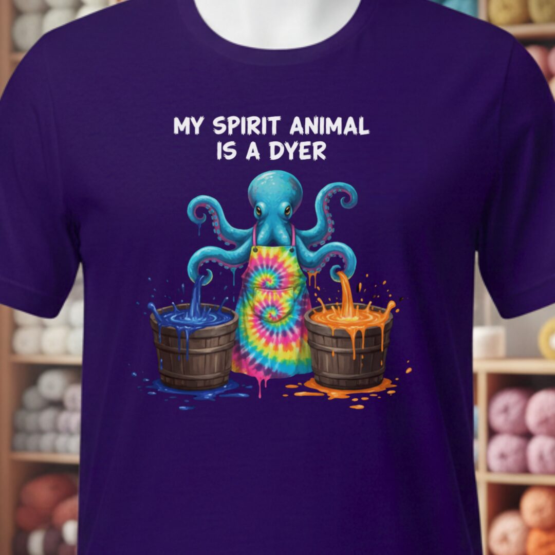 Spirit Animal Dyer T-Shirt Purple t-shirt
