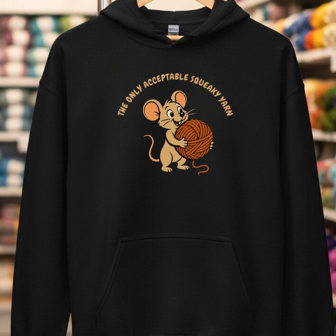 Squeaky Yarn Black Hoodie.jpg