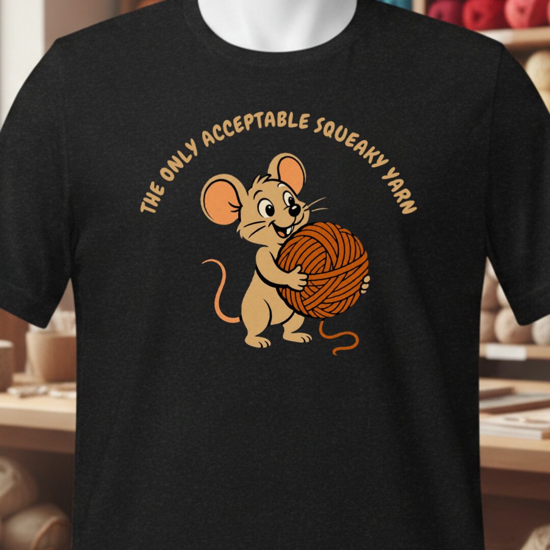 Squeaky Yarn T-Shirt Black t-shirt