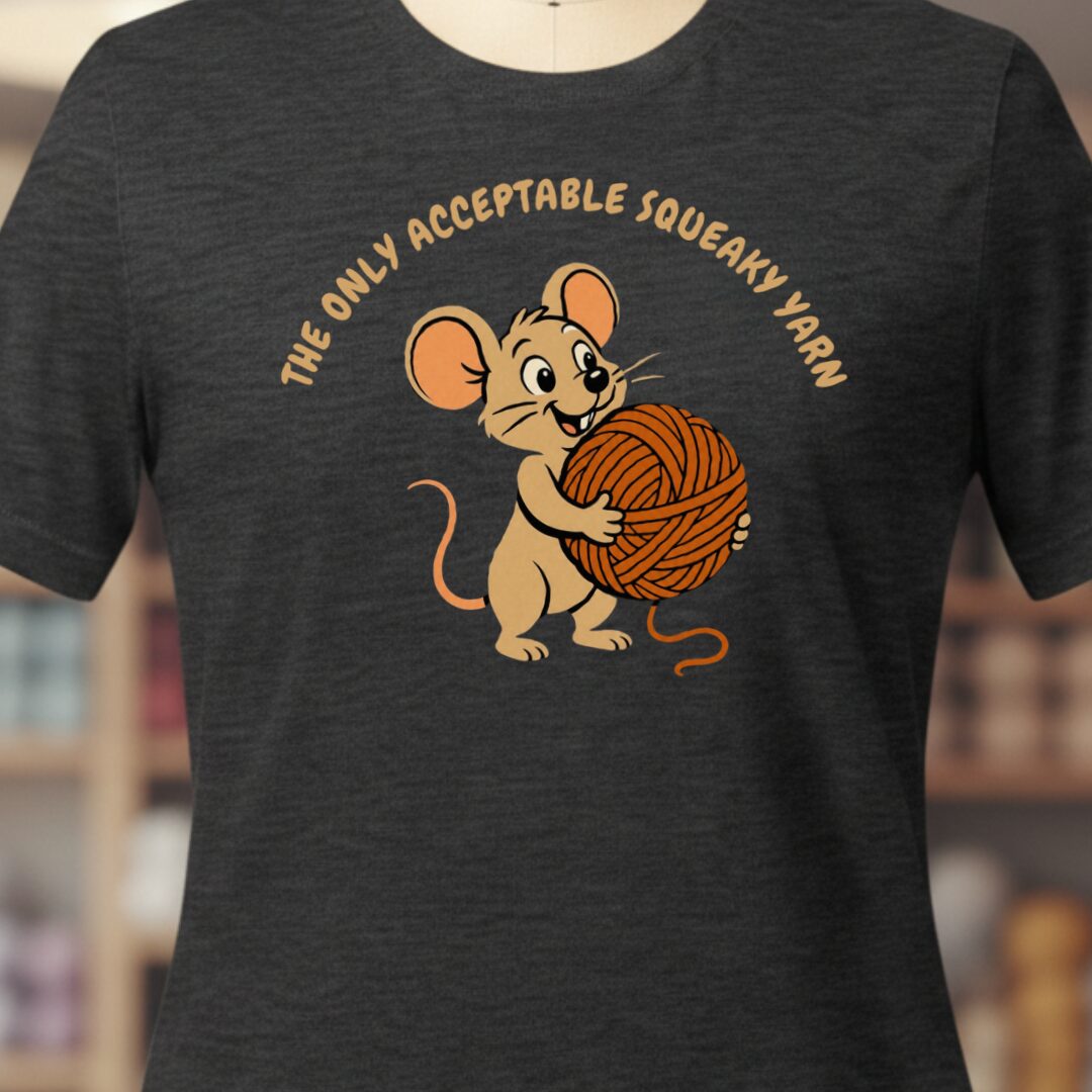 Squeaky Yarn T-Shirt Dark Grey t-shirt