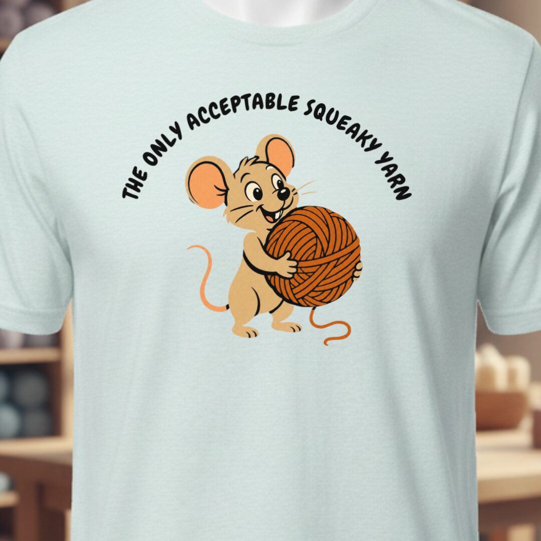Squeaky Yarn T-Shirt Ice Blue t-shirt