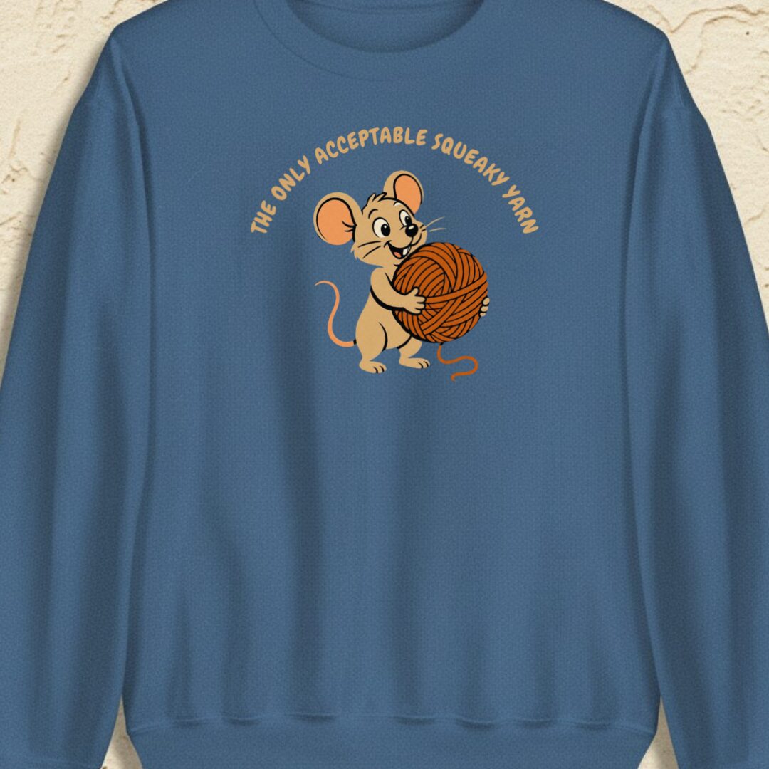 Squeaky Yarn Indigo Blue Sweatshirt.jpg