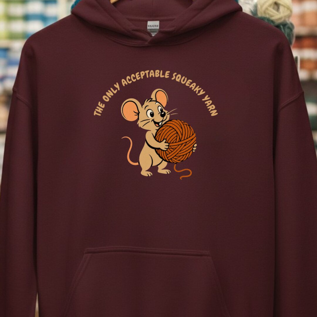 Squeaky Yarn Maroon Hoodie.jpg