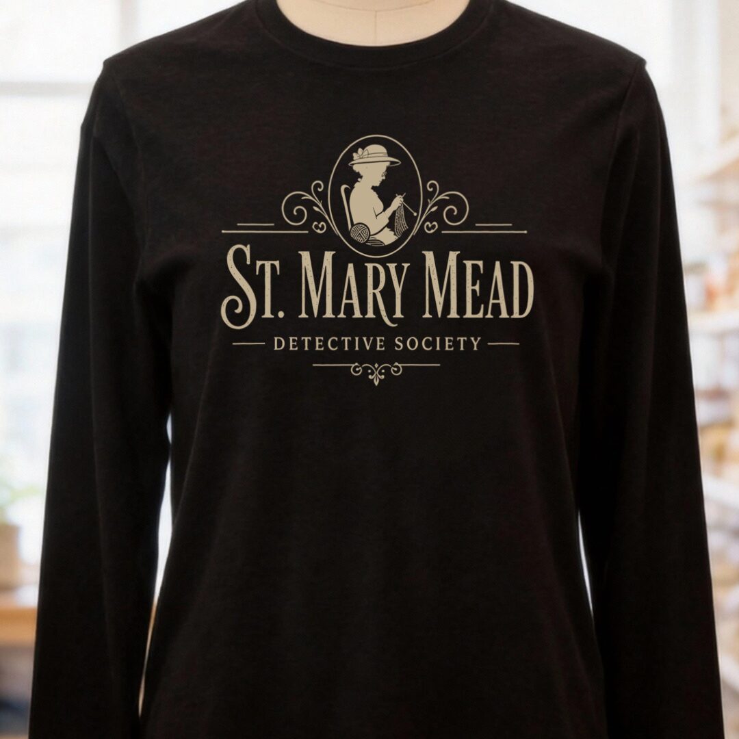 St Mary Mead Long Sleeve Tee Black t-shirt