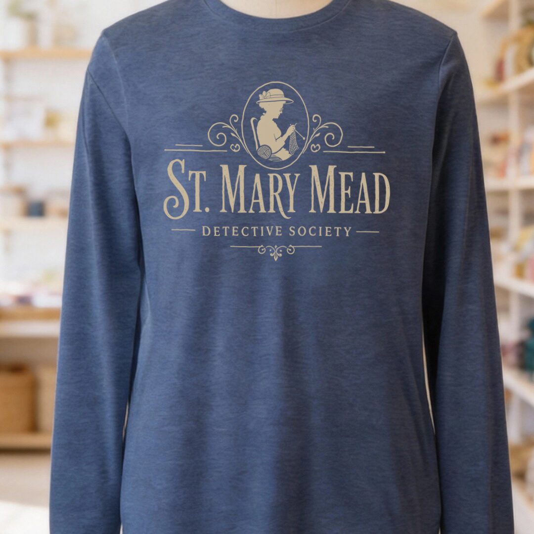St Mary Mead Long Sleeve Tee Navy t-shirt