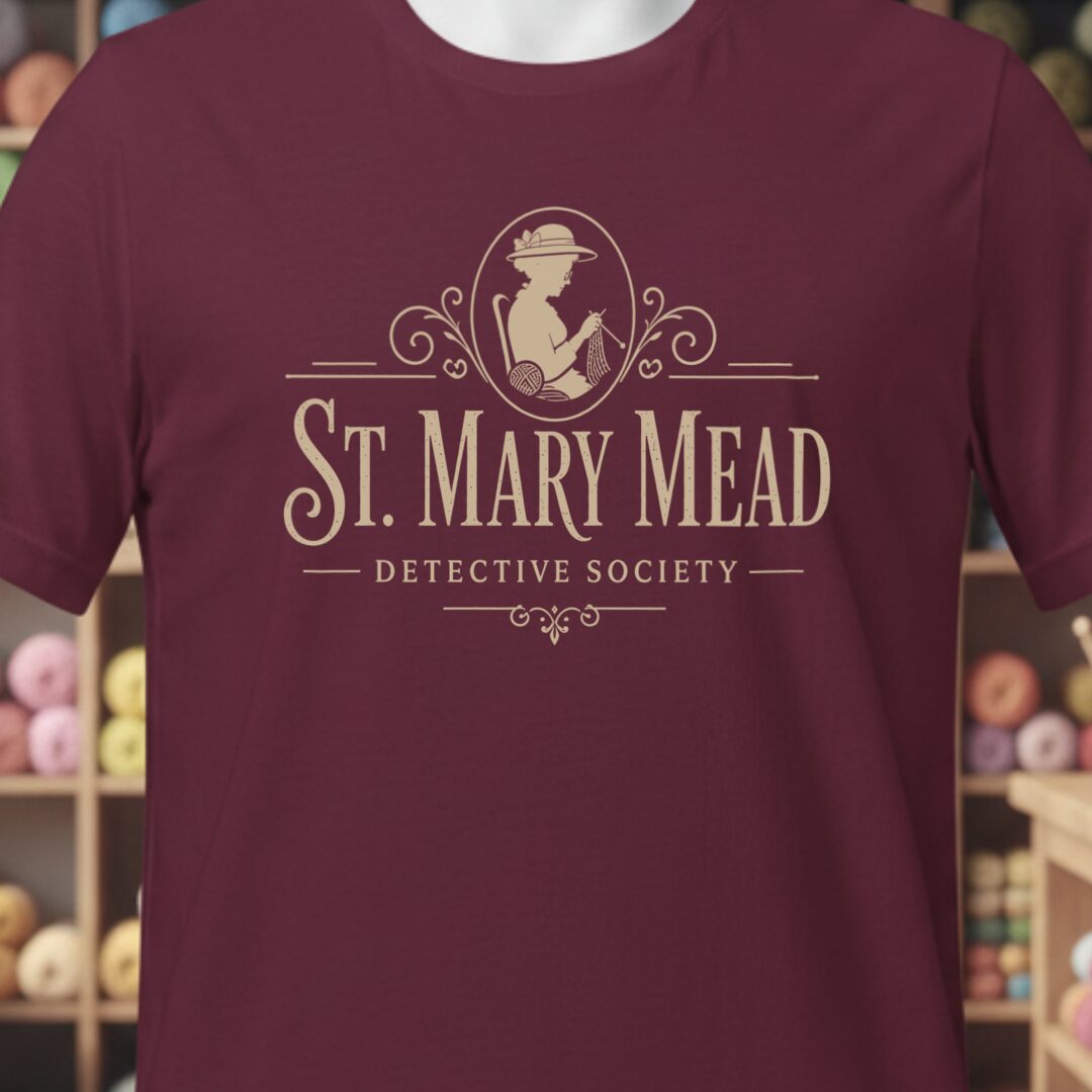 St Mary Mead T-Shirt Maroon t-shirt