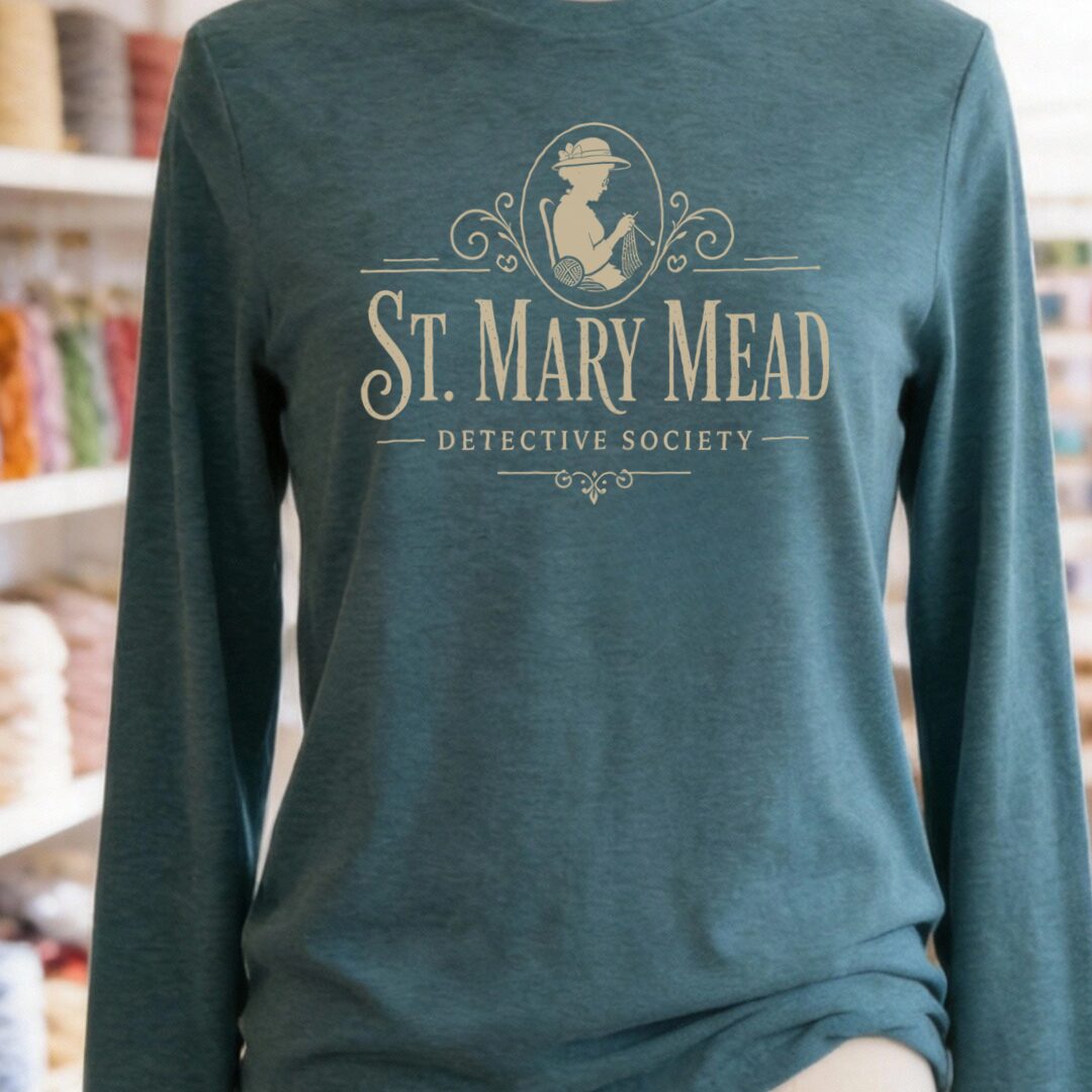 St Mary Mead Long Sleeve Tee Teal Blue t-shirt