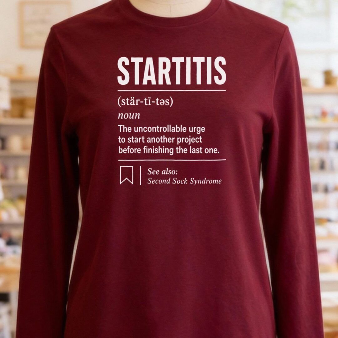 Startitis Long Sleeve Tee Maroon t-shirt