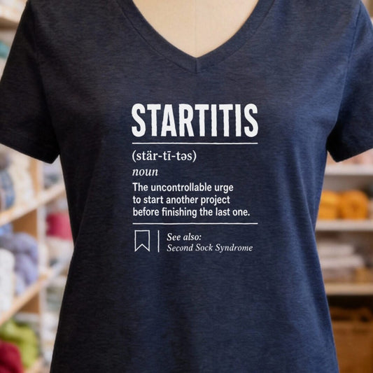 Startitis V-Neck T-Shirt Navy t-shirt