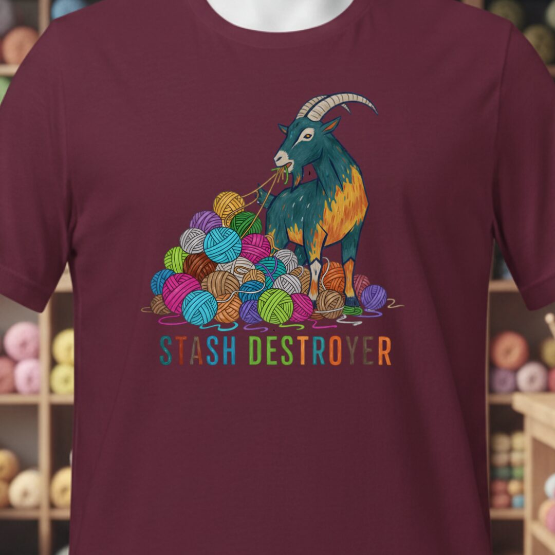 Stash Destroyer T-Shirt Maroon t-shirt