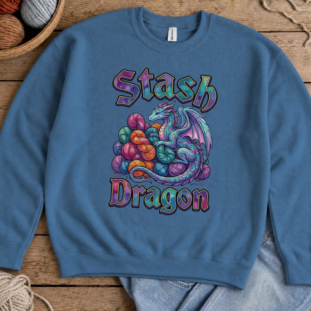 Stash Dragon Sweatshirt Indigo Blue t-shirt