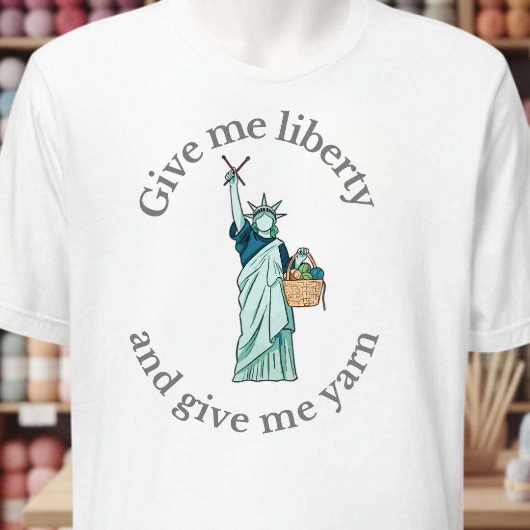 Statue of Liberty T-Shirt (With Text) White t-shirt
