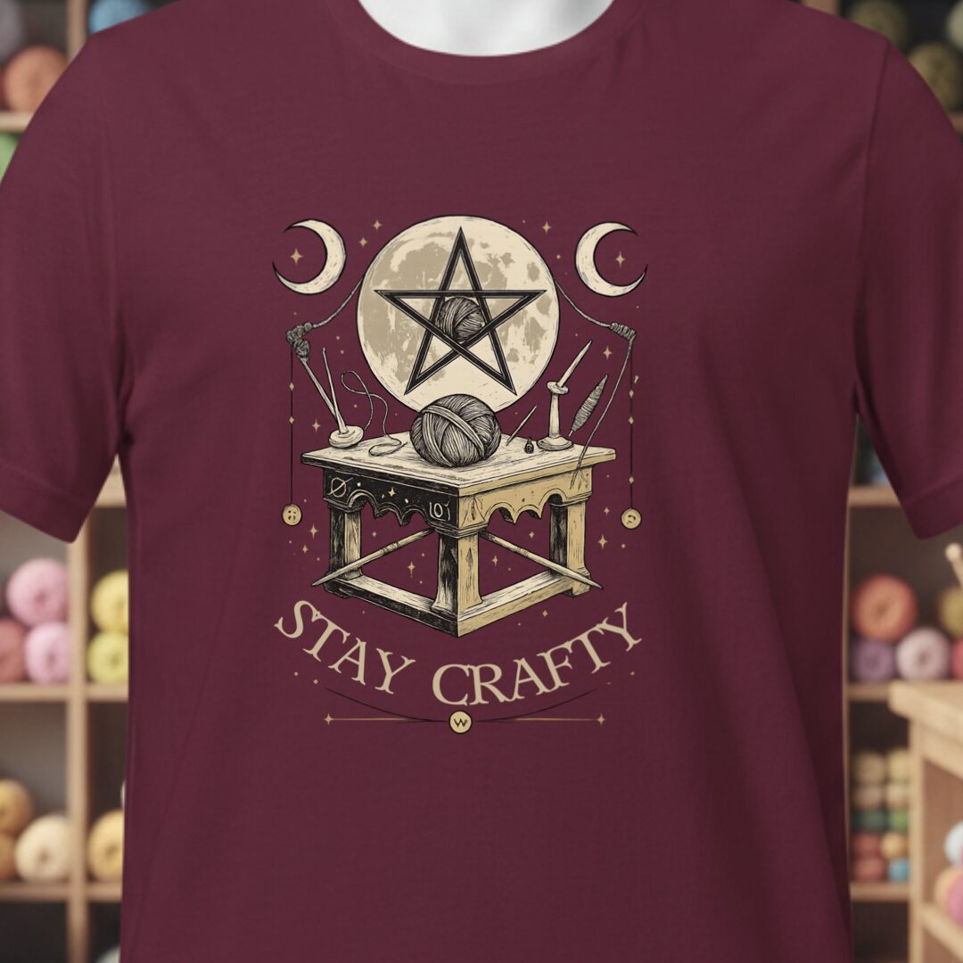Stay Crafty T-Shirt Maroon t-shirt