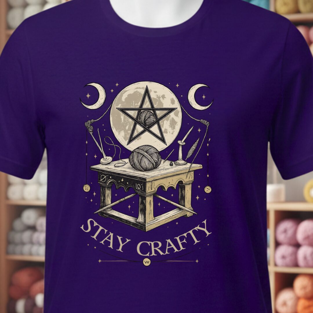 Stay Crafty T-Shirt Purple t-shirt