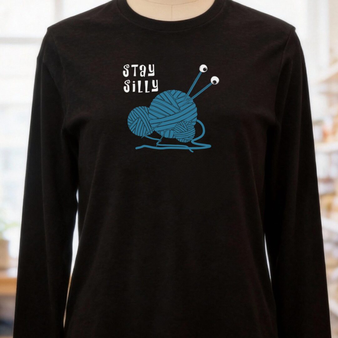 Stay Silly Long Sleeve Tee Black t-shirt