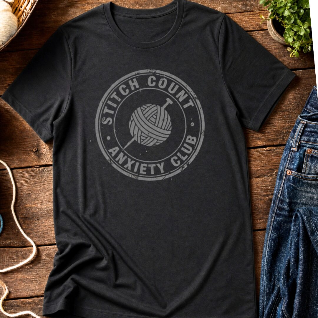 Stitch Count T-Shirt Black t-shirt