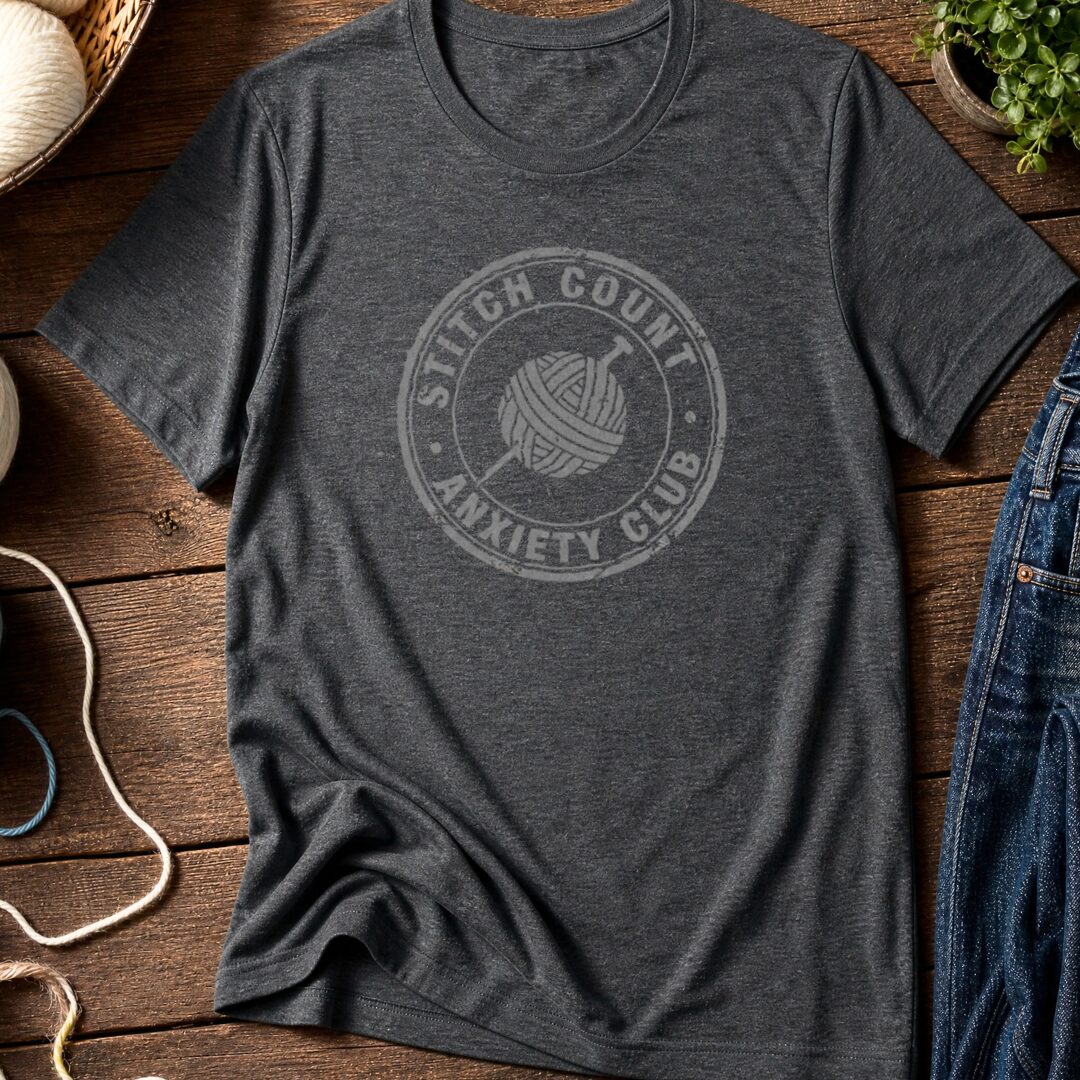Stitch Count T-Shirt Dark Grey t-shirt