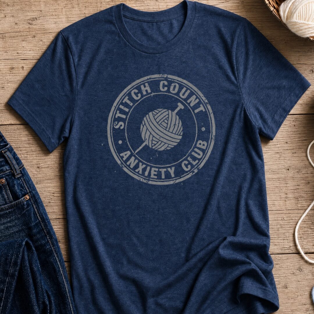 Stitch Count T-Shirt Navy t-shirt