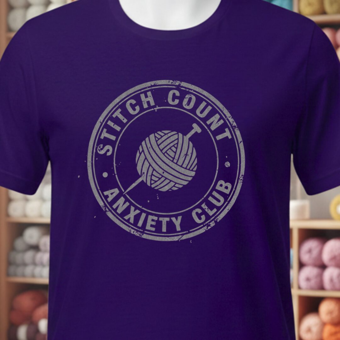 Stitch Count T-Shirt Purple t-shirt