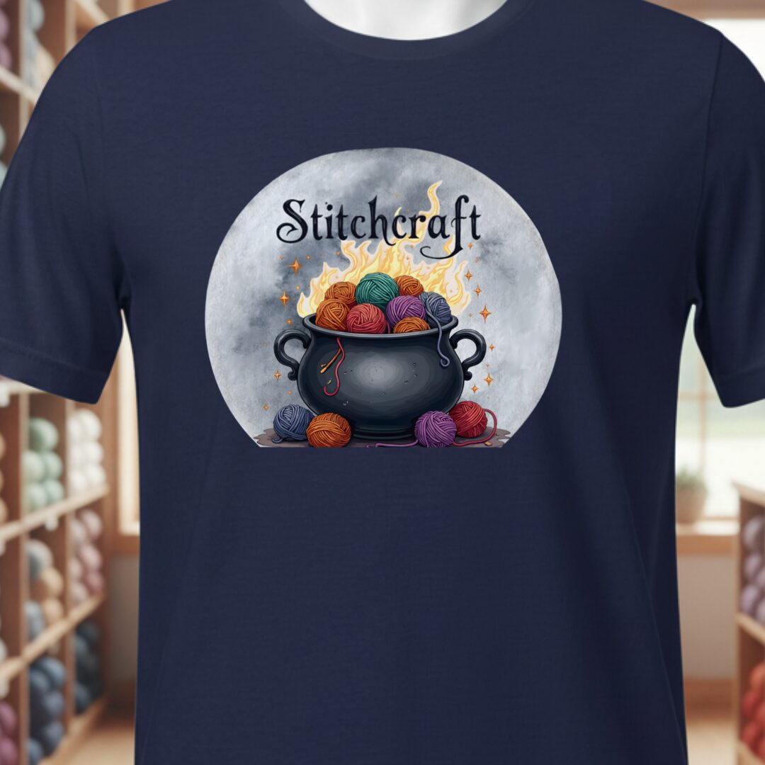 Stitchcraft Cauldron T-Shirt Navy t-shirt