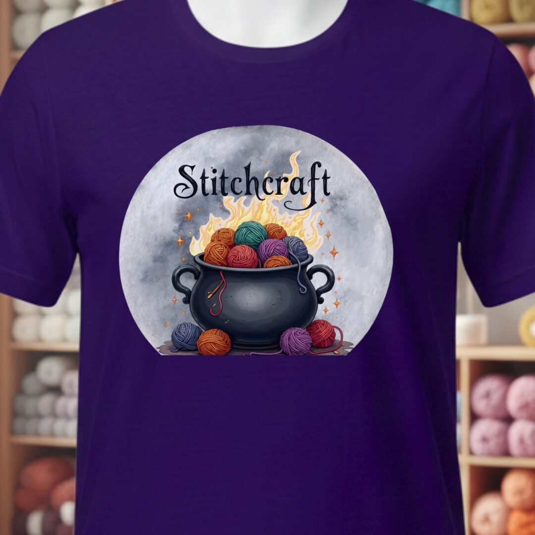 Stitchcraft Cauldron T-Shirt Purple t-shirt
