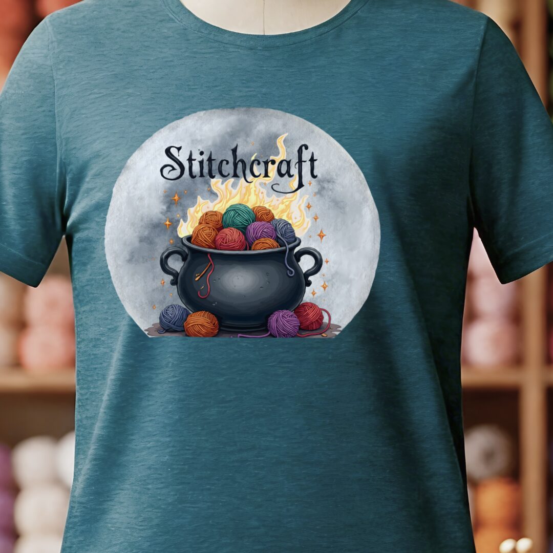Stitchcraft Cauldron T-Shirt Teal Blue t-shirt