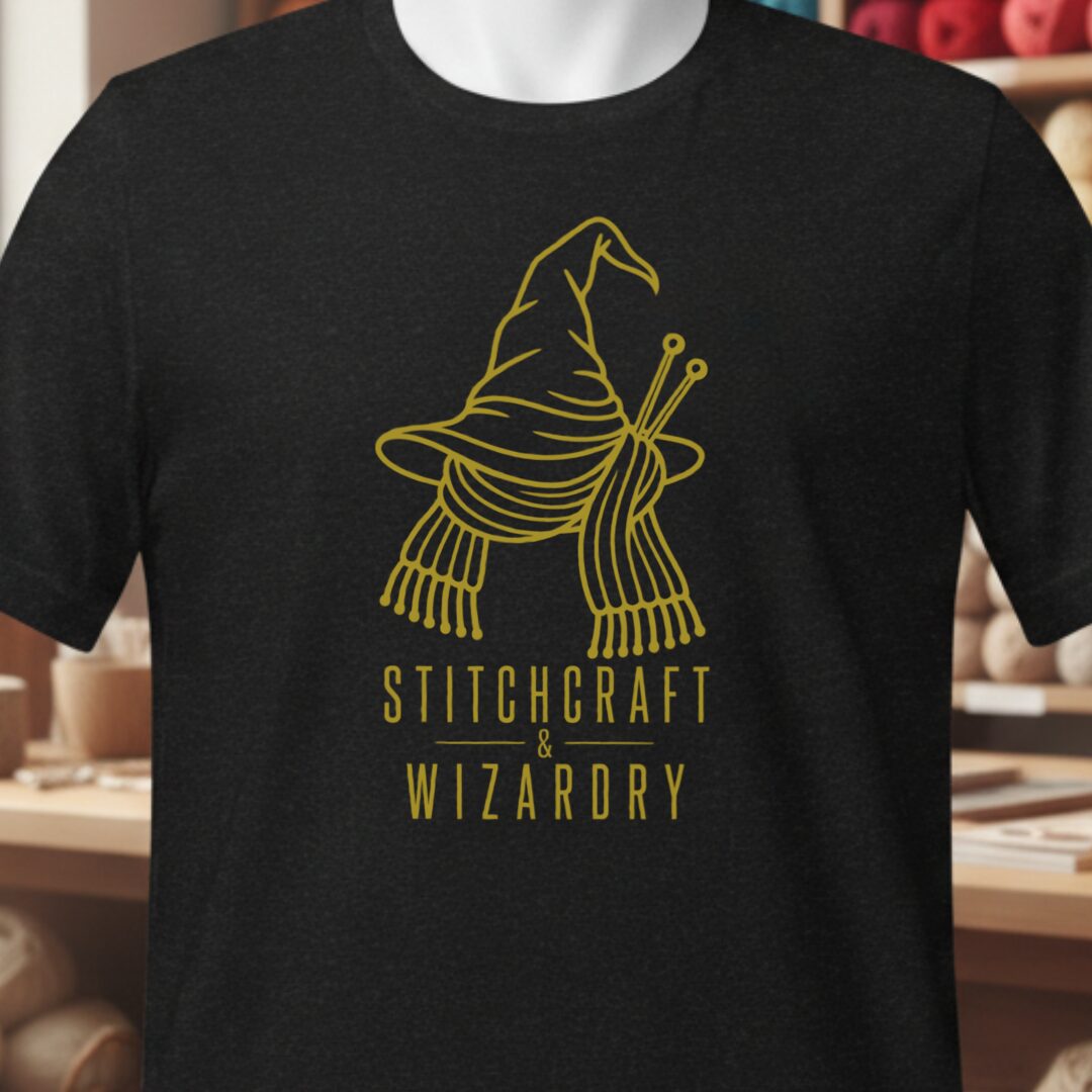 Stitchcraft and Wizardry T-Shirt Black t-shirt