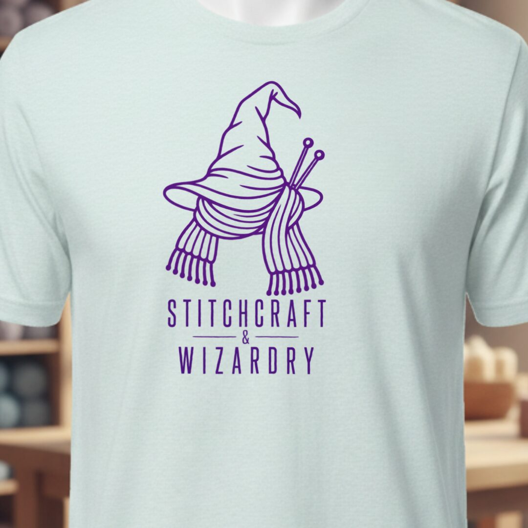 Stitchcraft and Wizardry T-Shirt Ice Blue t-shirt