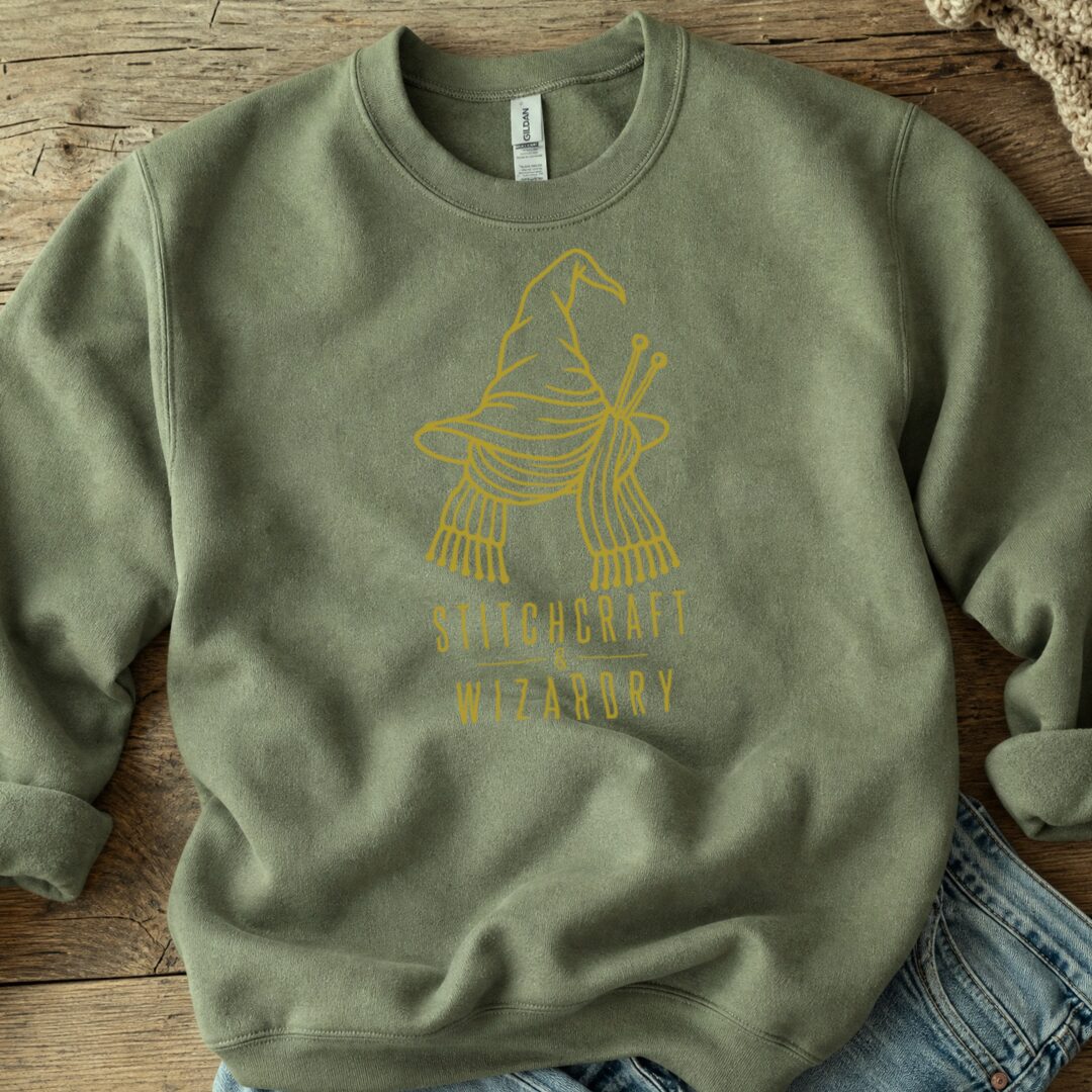 Stitchcraft and Wizardry Sweatshirt Military Green t-shirt