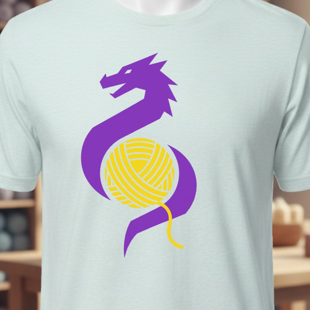 Styalised Dragon T-Shirt Ice Blue t-shirt