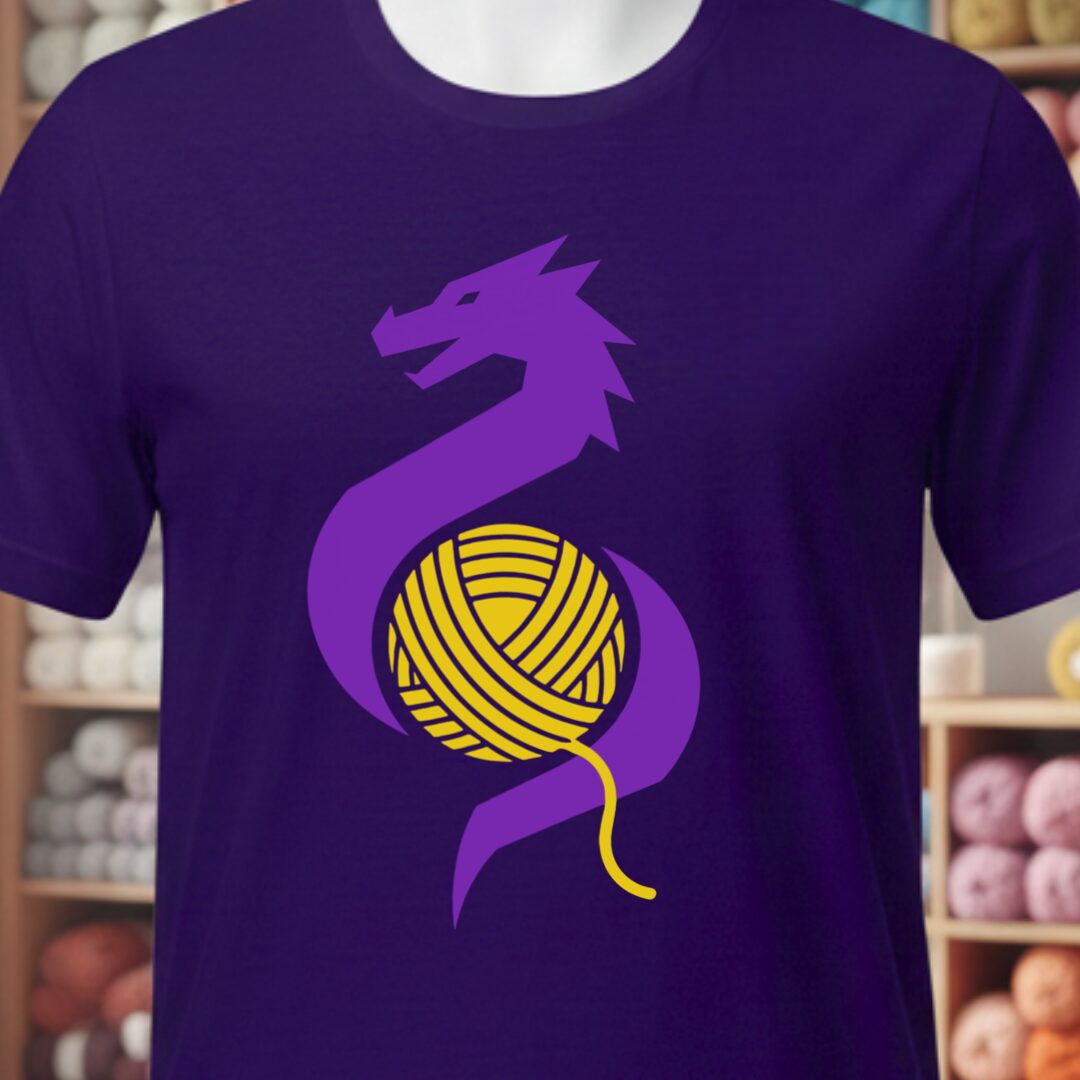 Styalised Dragon T-Shirt Purple t-shirt