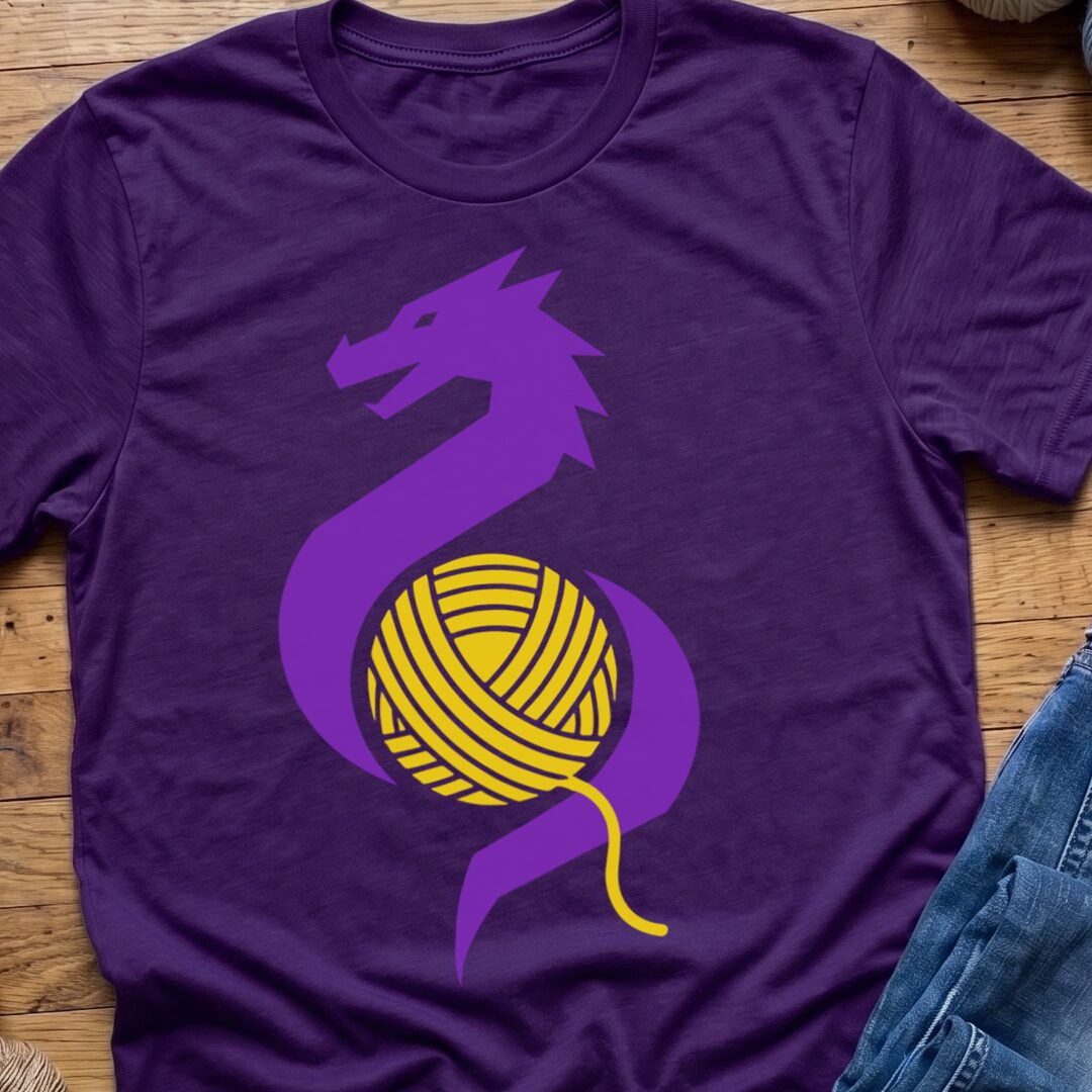 Styalised Dragon T-Shirt Purple t-shirt