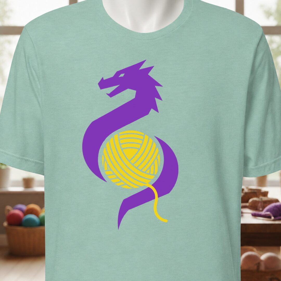 Styalised Dragon T-Shirt Sea Breeze t-shirt