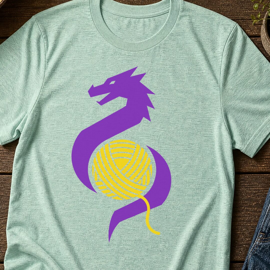 Styalised Dragon T-Shirt Sea Breeze t-shirt