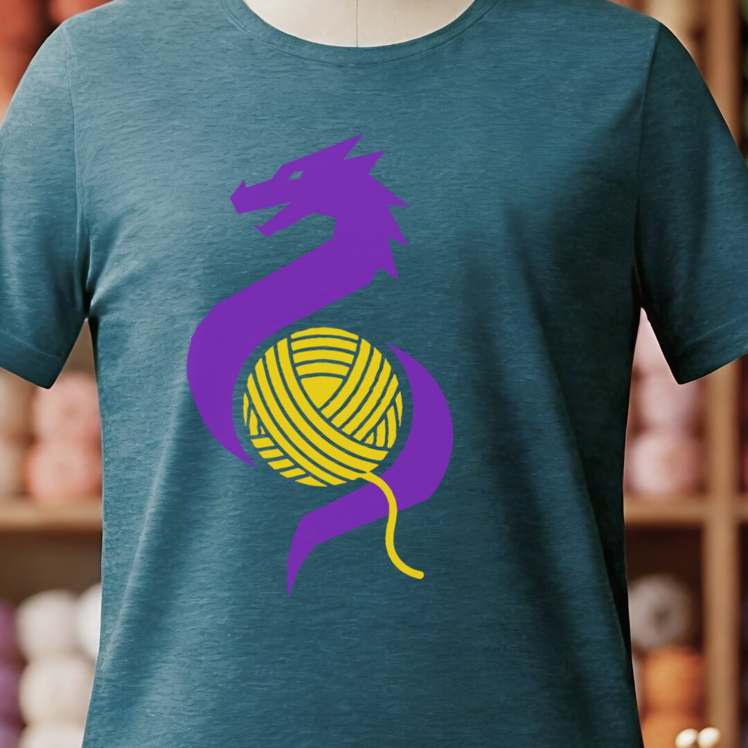 Styalised Dragon T-Shirt Teal Blue t-shirt