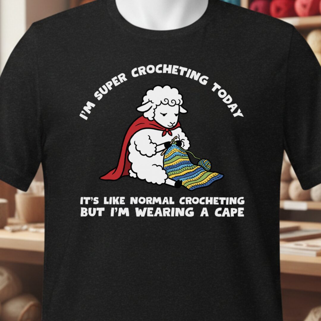 Super Crocheter Black T-Shirt.jpg