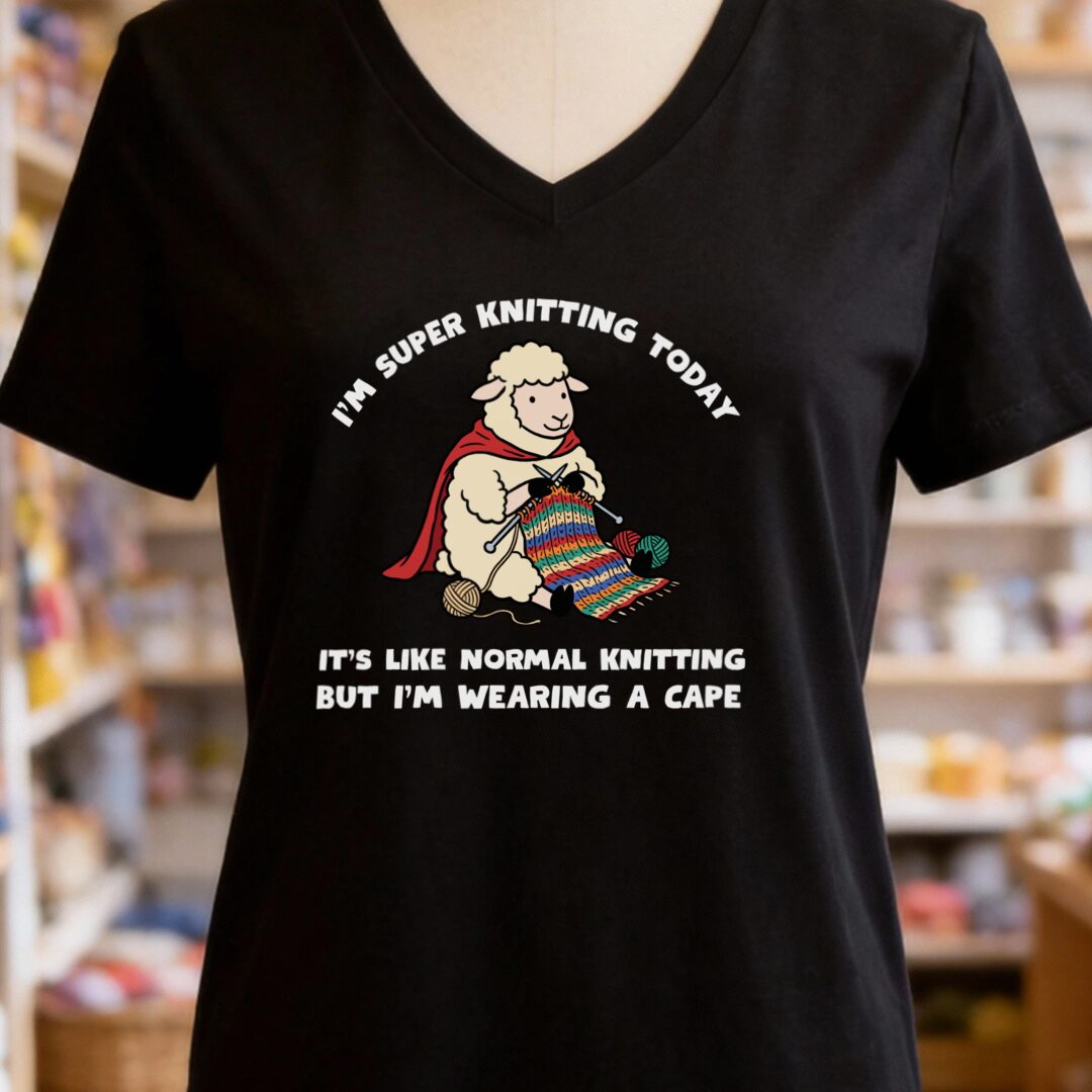 Super Knitter Black V Neck.jpg