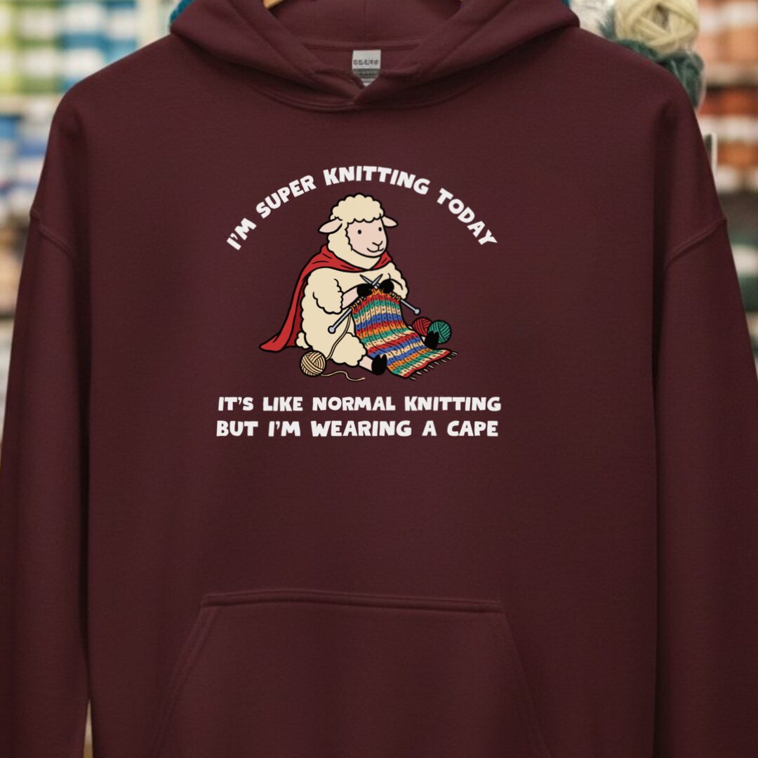 Super Knitter Maroon Hoodie.jpg