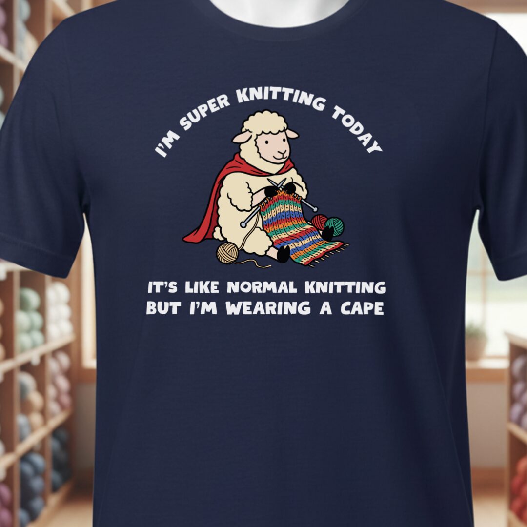 Super Knitter Navy T-Shirt.jpg