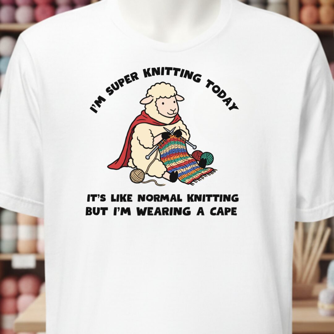 Super Knitter White T-Shirt.jpg