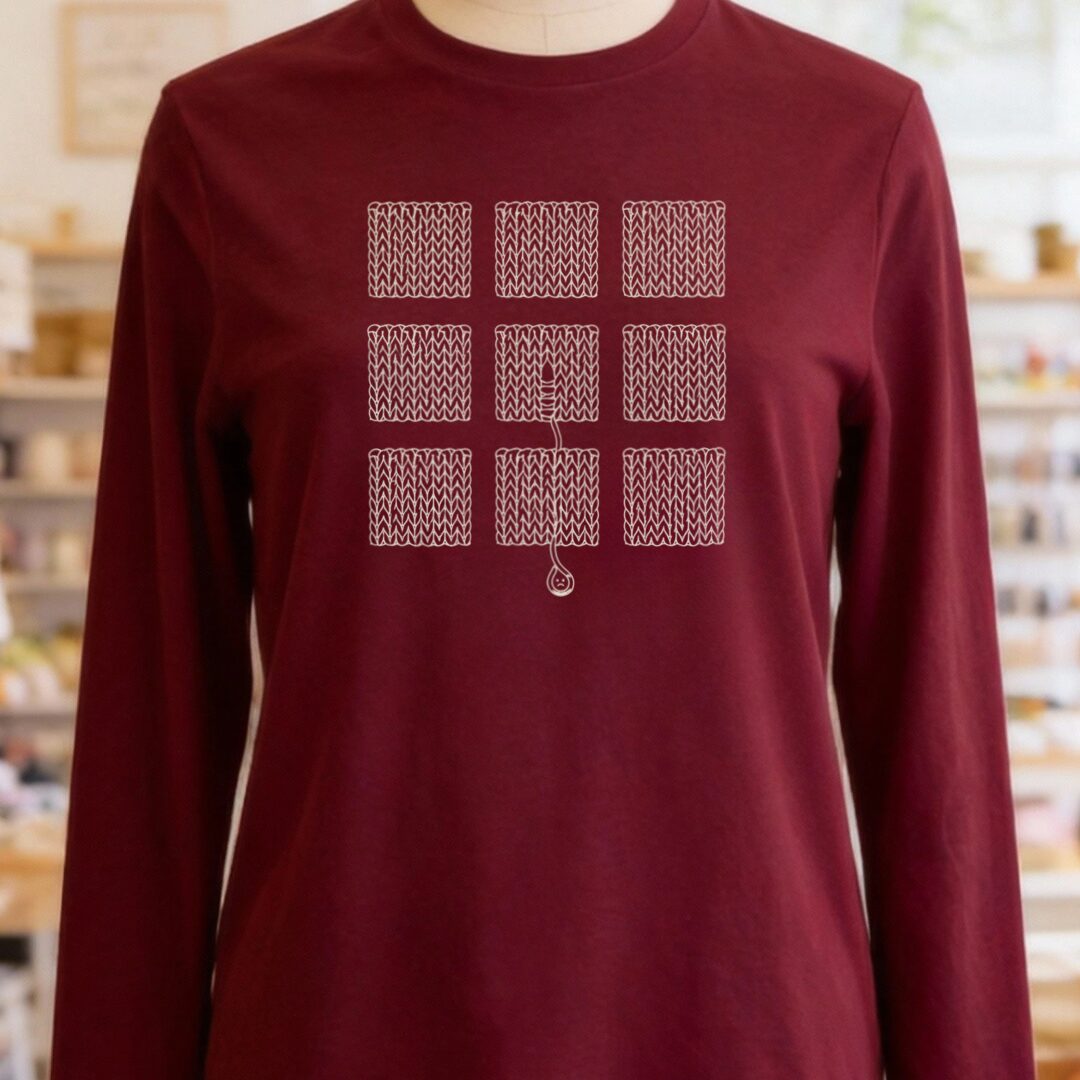 Swatch Long Sleeve Tee Maroon t-shirt