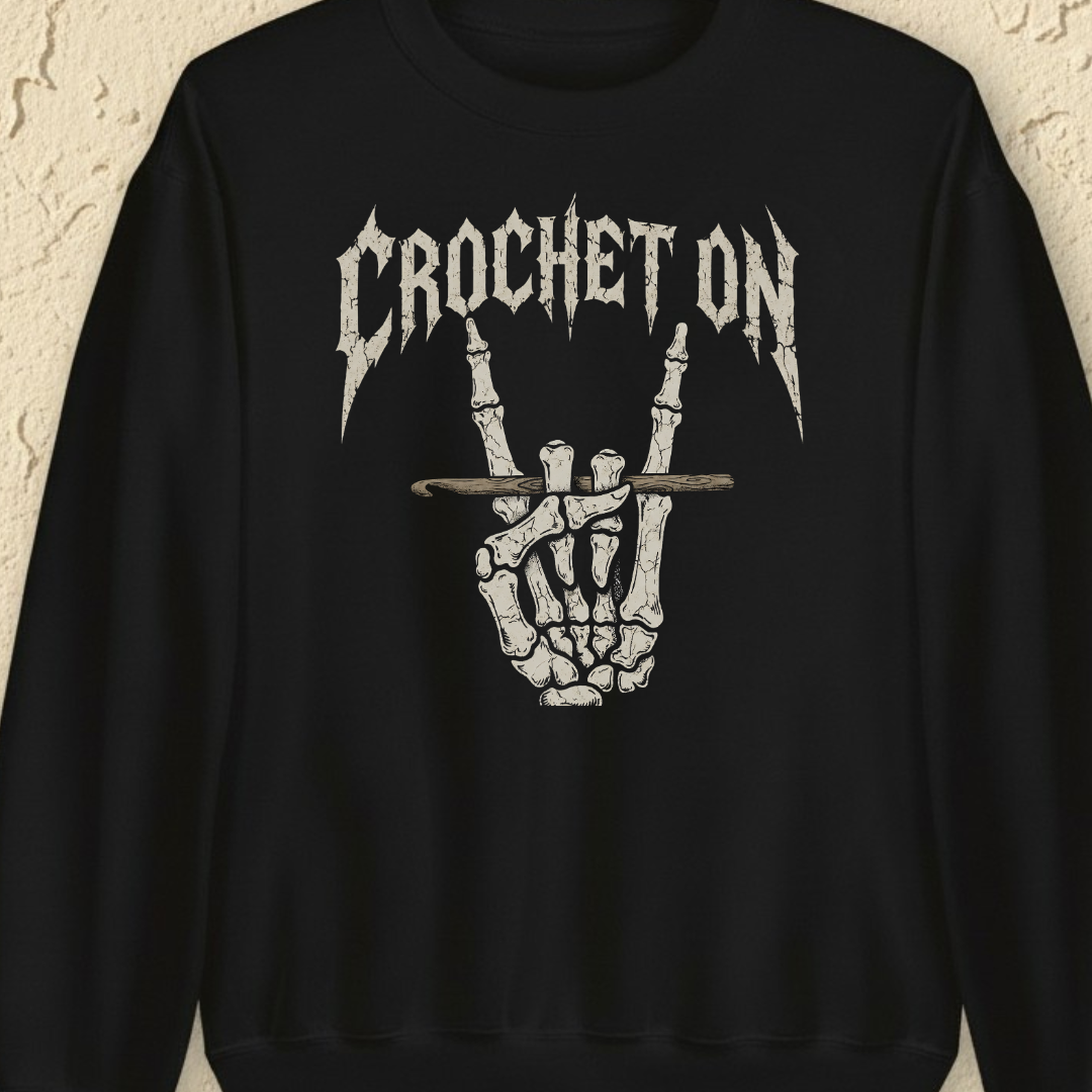 Crochet On Sweatshirt